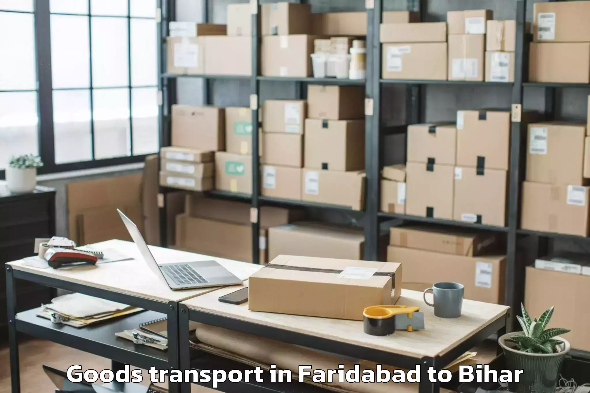 Faridabad to Sursand Goods Transport